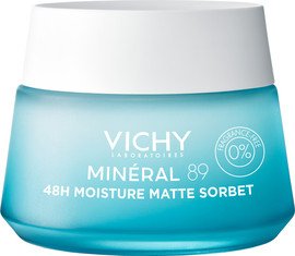 VICHY מינרל 89 קרם לחות לפנים במרקם ג'ל סורבה למראה מאט 50 מ"ל