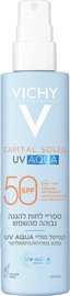 VICHY קפיטל סוליי אקווה פלויד ספריי הגנה מהשמש SPF50 200 מ"ל