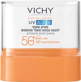 VICHY קפיטל סוליי אקווה פלויד סטיק הגנה לפנים SPF50 15 מ"ל