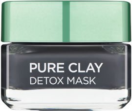 L'OREAL PARIS PURE CLAY מסכה שחורה לניקוי עמוק 50 מ"ל