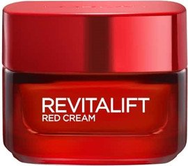 L'OREAL PARIS REVITALIFT קרם יום אדום בעל אפקט מעורר 50 מ"ל