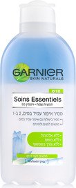 GARNIER SIMPLY ESSENTIALS מסיר איפור 2 ב-1 לפנים עיניים ושפתיים מתאים במיוחד לעור מגורה יבש או עייף 200 מ"ל