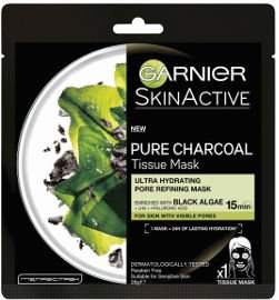 GARNIER PURE CHARCOAL מסכת פחם אצות 28 מ"ל
