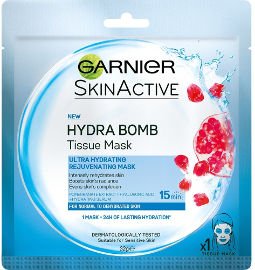 GARNIER TISSUE MASK מסכת רימונים לעור יבש