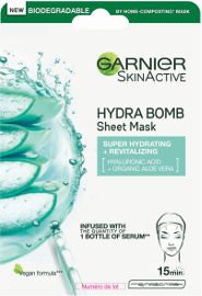 GARNIER TISSUE MASK מסכת אלוורה 28 גרם