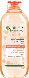 GARNIER SKIN ACTIVE מים מיסלריים פילינג עדין 400 מ"ל