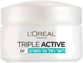 L'OREAL PARIS TRIPLE ACTIVE קרם לחות לפנים לעור רגיל ומעורב 50 מ"ל