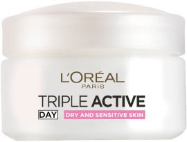 L'OREAL PARIS TRIPLE ACTIVE קרם יום עם הפעולה המשולשת לעור יבש 50 מ"ל